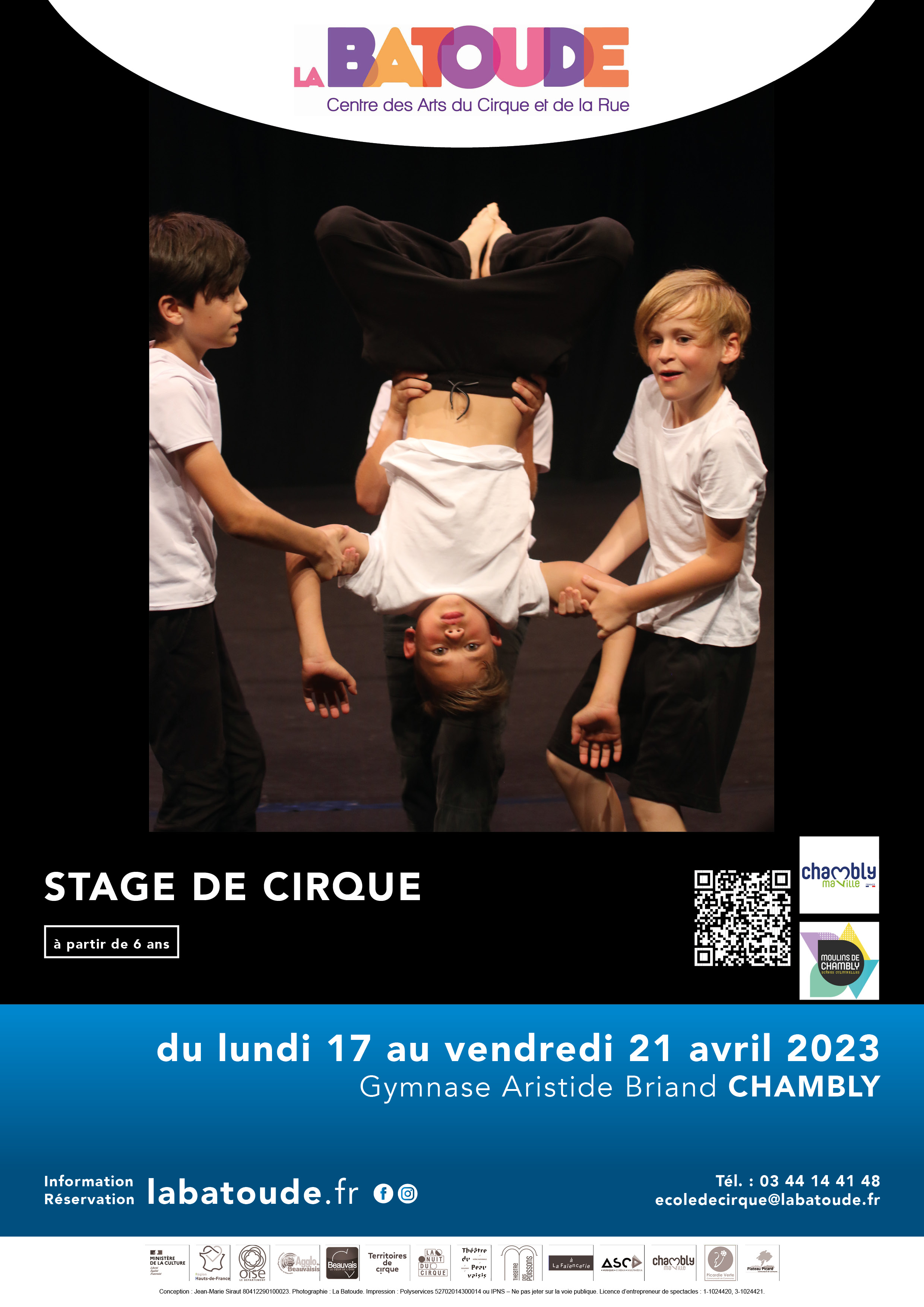 Stage à Chambly - La Batoude, centre des arts du cirque et de la rue