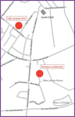 Carte d'accès aux bureaux de La Batoude - La Batoude, Centre des Arts du Cirque et de la Rue