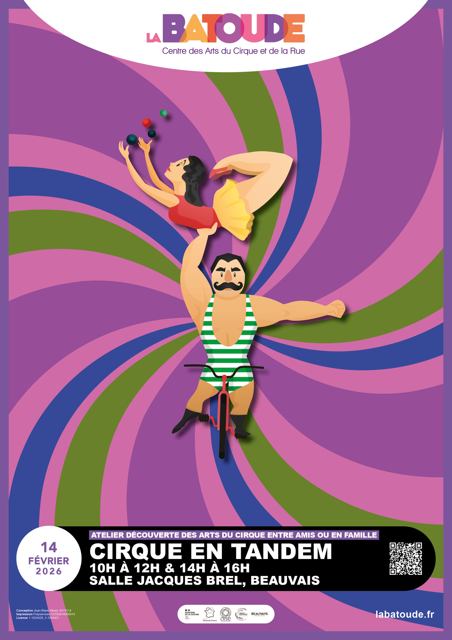 Cirque en Tandem février - La Batoude, centre des arts du cirque et de la rue