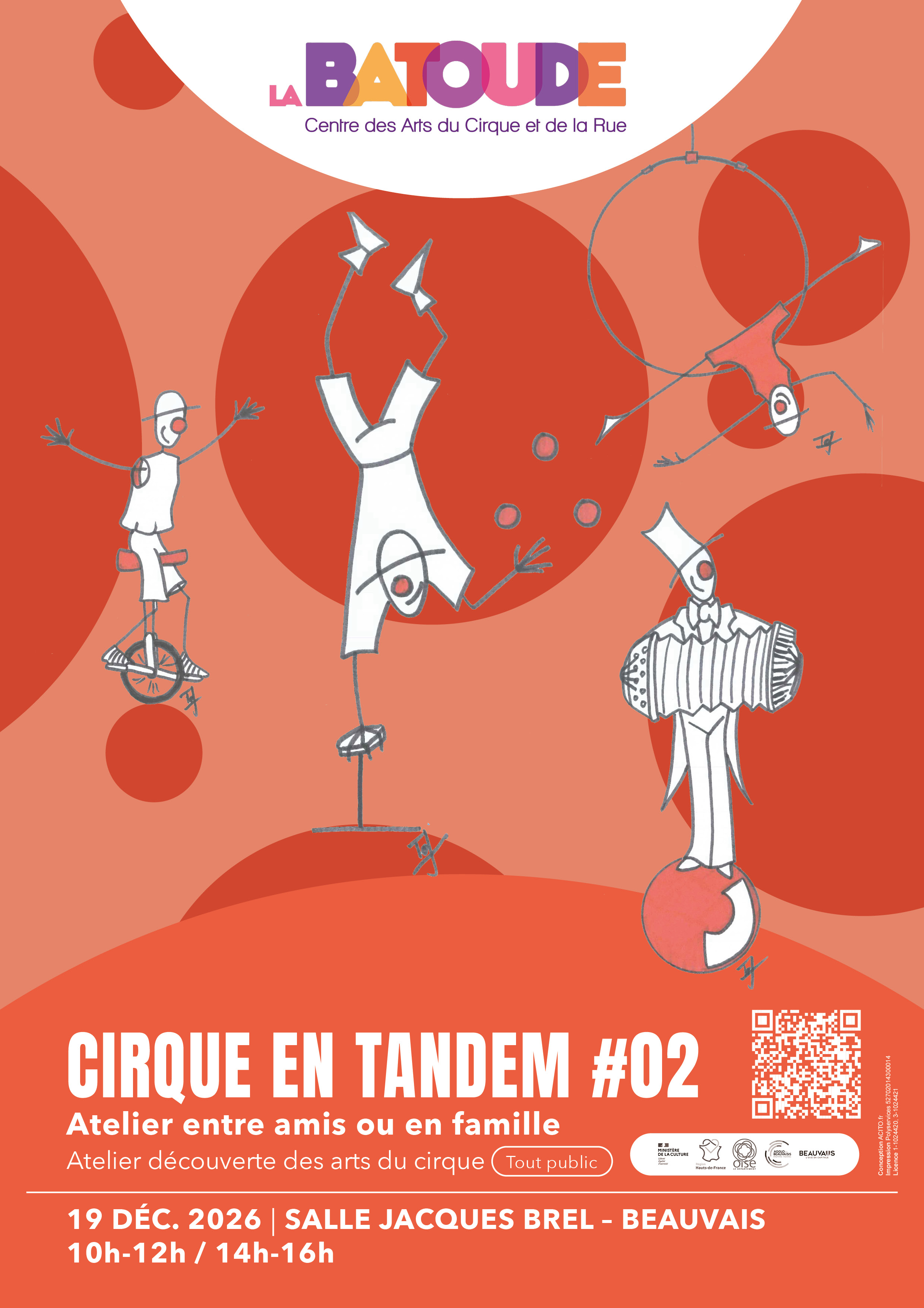 Cirque en Tandem décembre - La Batoude, centre des arts du cirque et de la rue