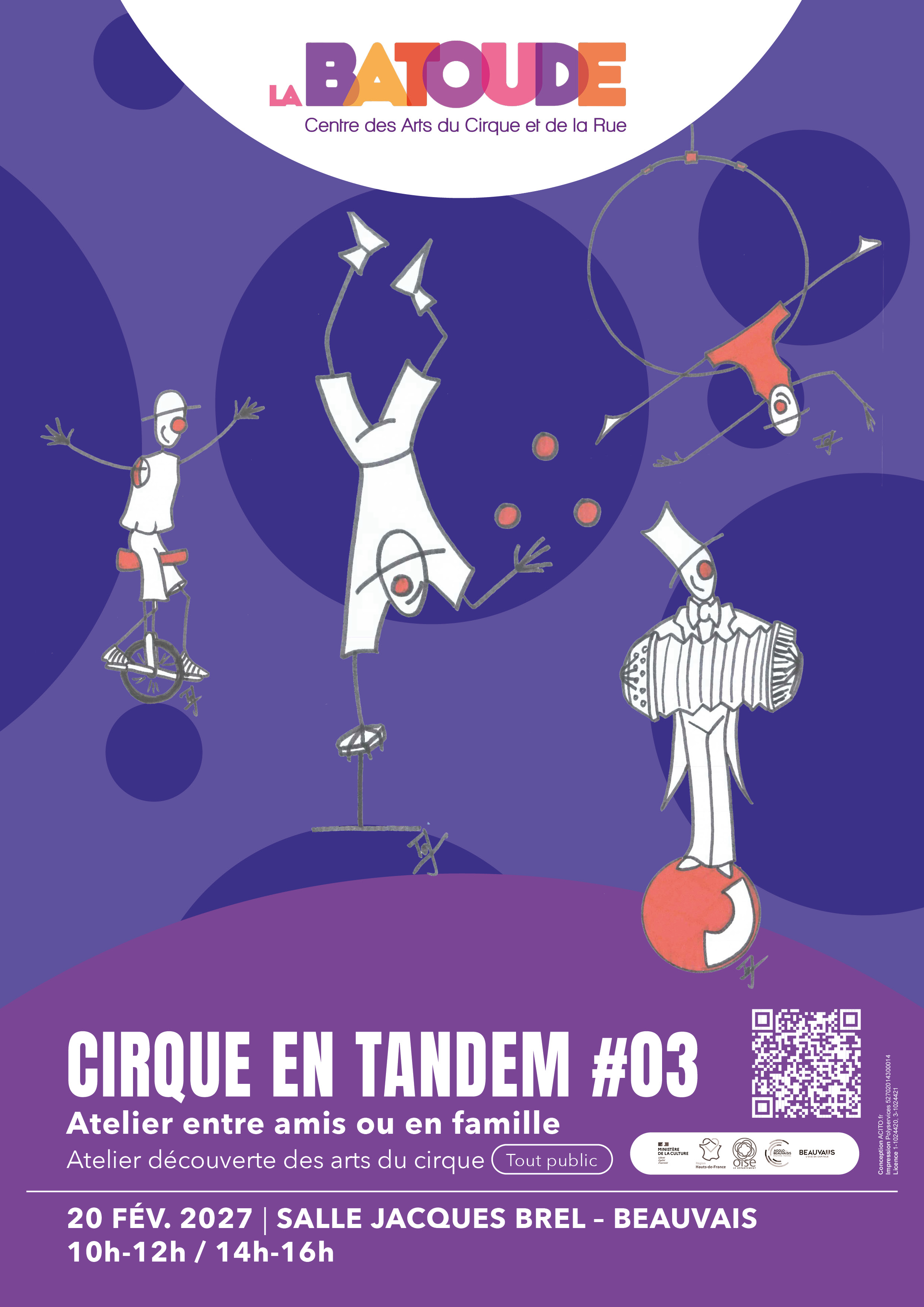 Cirque en Tandem février - La Batoude, centre des arts du cirque et de la rue