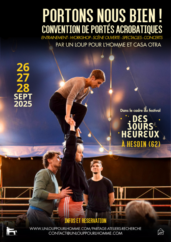 Convention de portés acrobatiques - La Batoude, centre des arts du cirque et de la rue