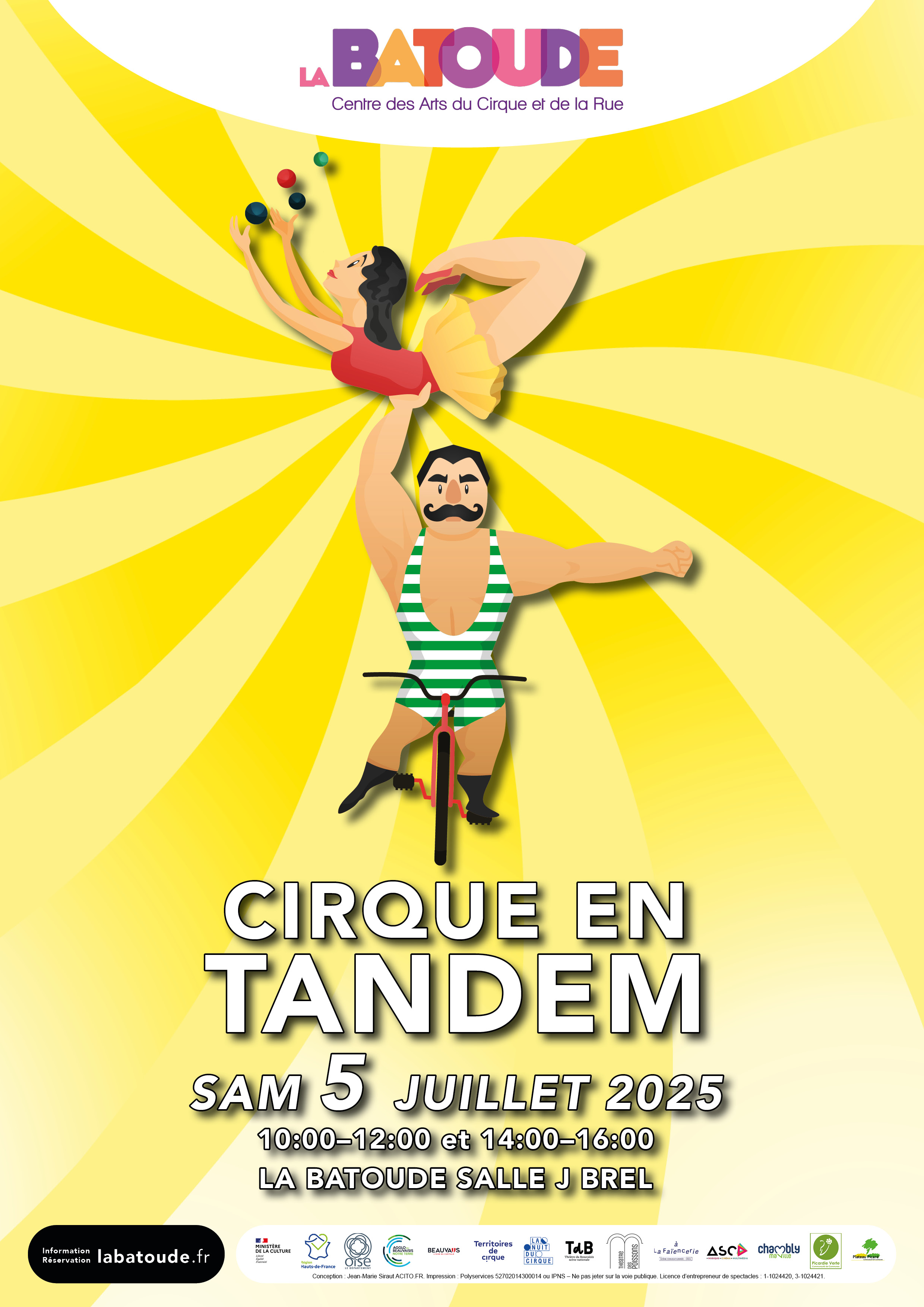 Cirque en Tandem Juillet - La Batoude, centre des arts du cirque et de la rue