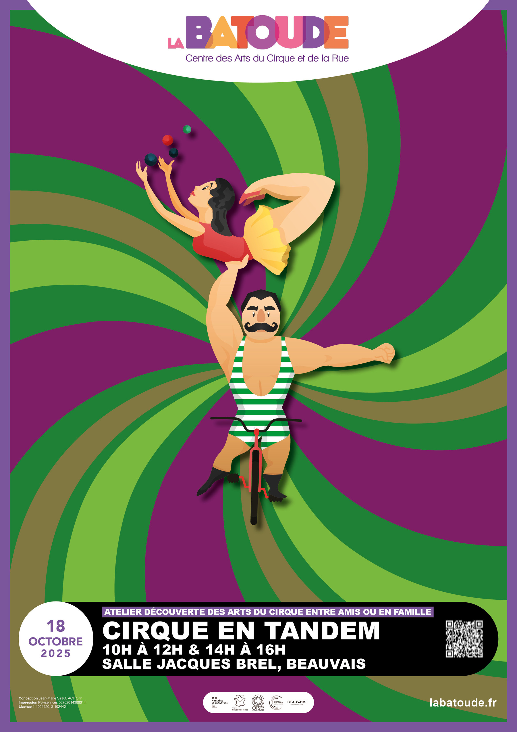 Cirque en Tandem octobre - La Batoude, centre des arts du cirque et de la rue
