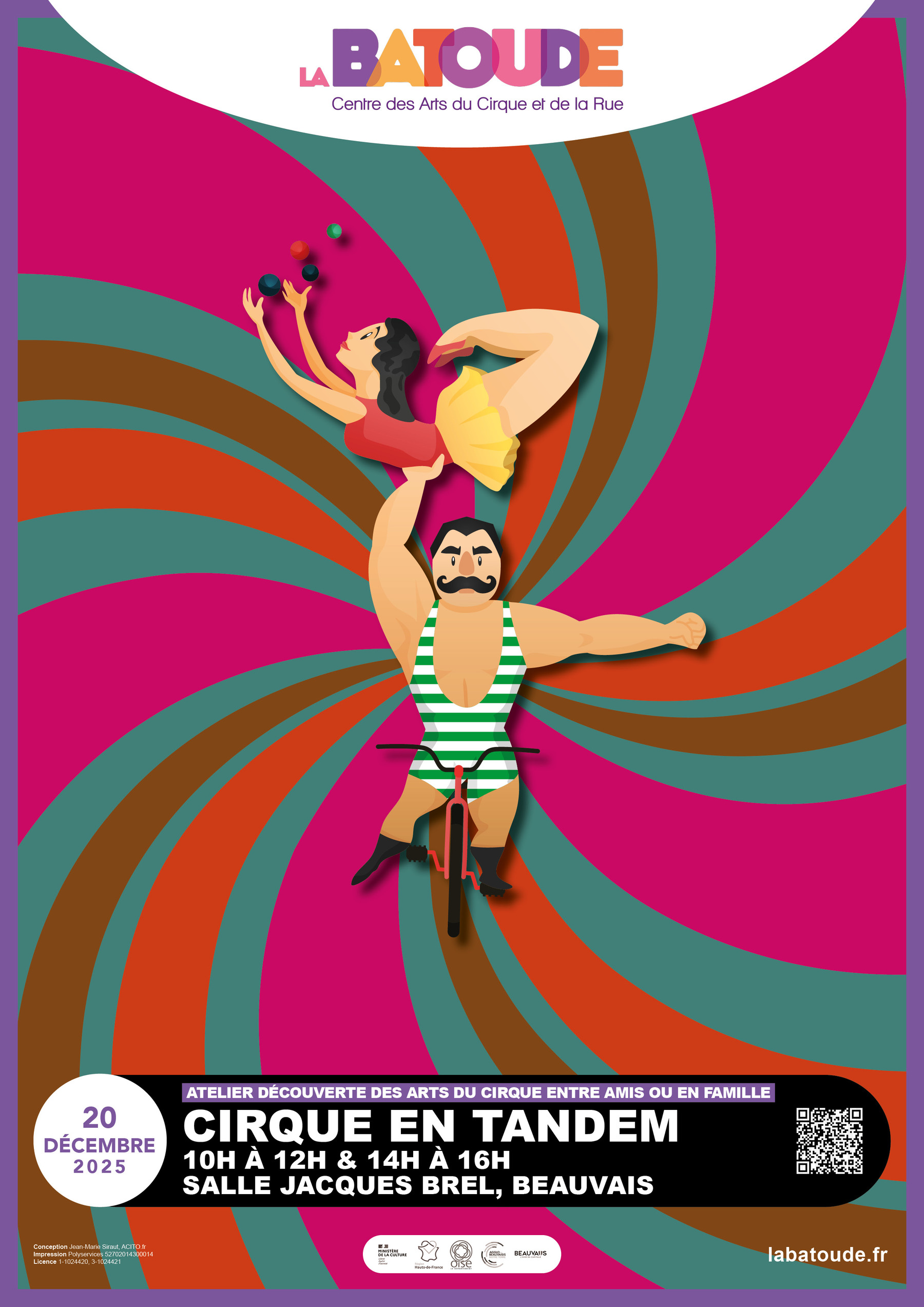 Cirque en Tandem décembre - La Batoude, centre des arts du cirque et de la rue