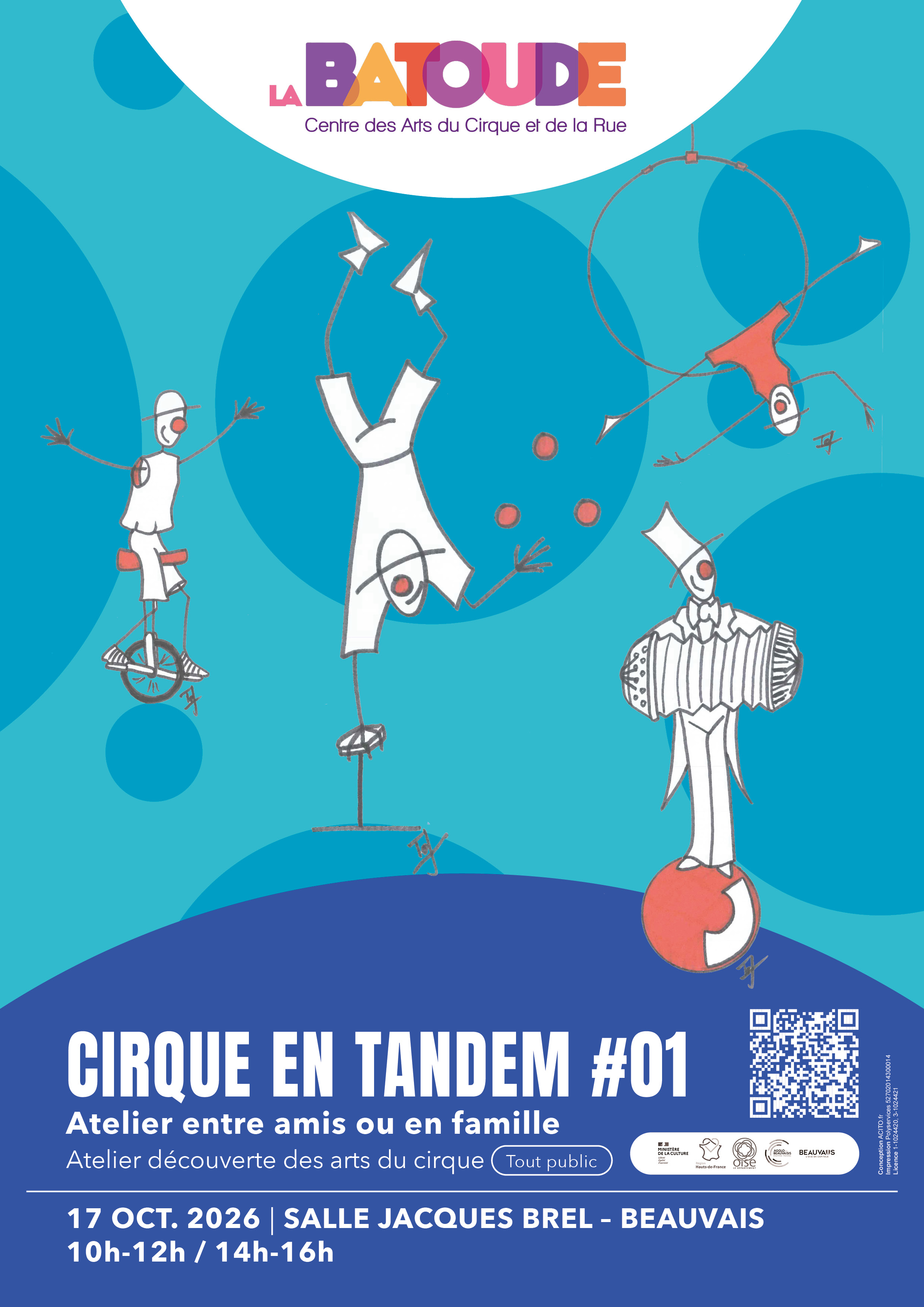 Cirque en Tandem octobre 2026 - La Batoude, centre des arts du cirque et de la rue