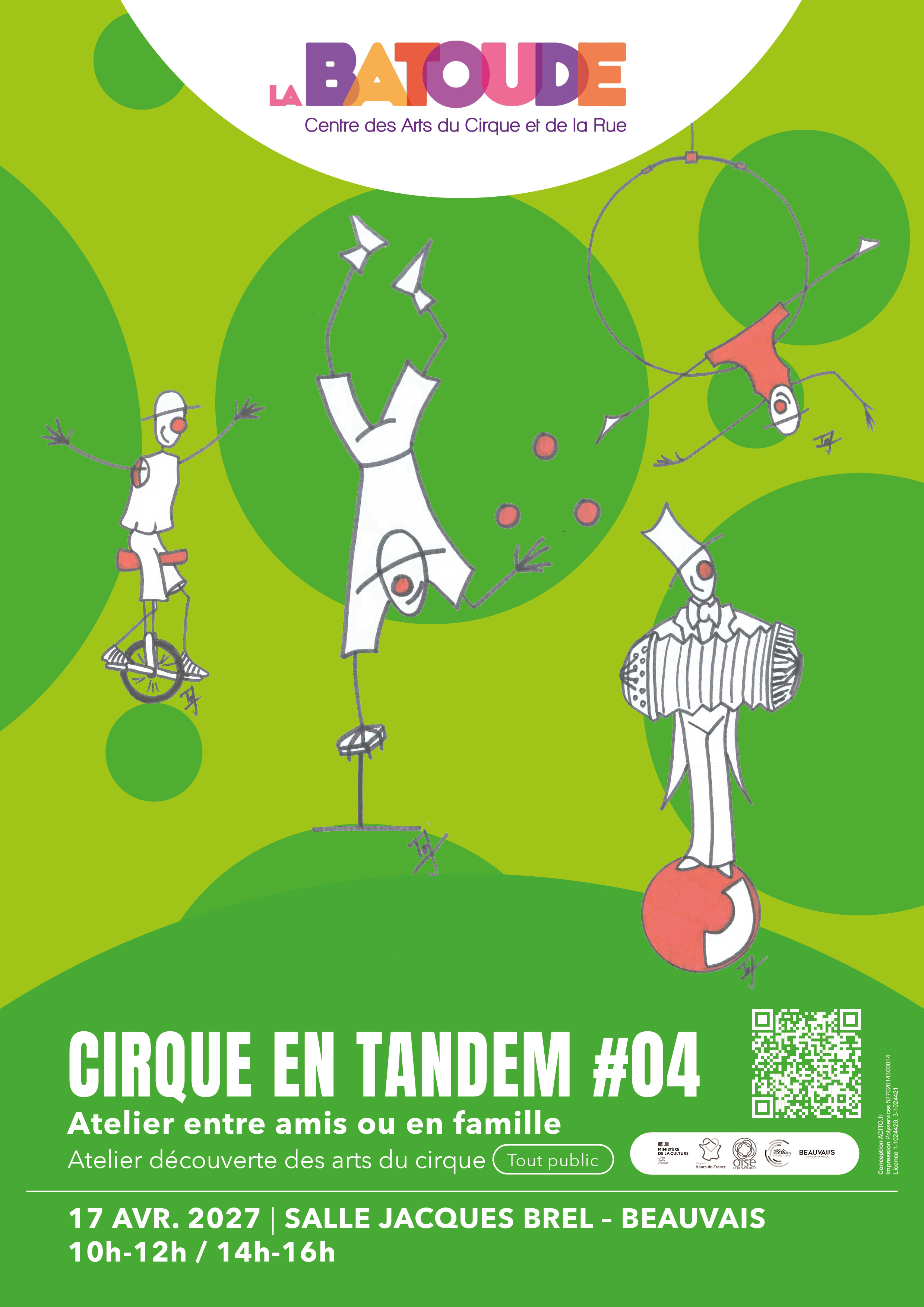 Cirque en Tandem avril  2027 - La Batoude, centre des arts du cirque et de la rue