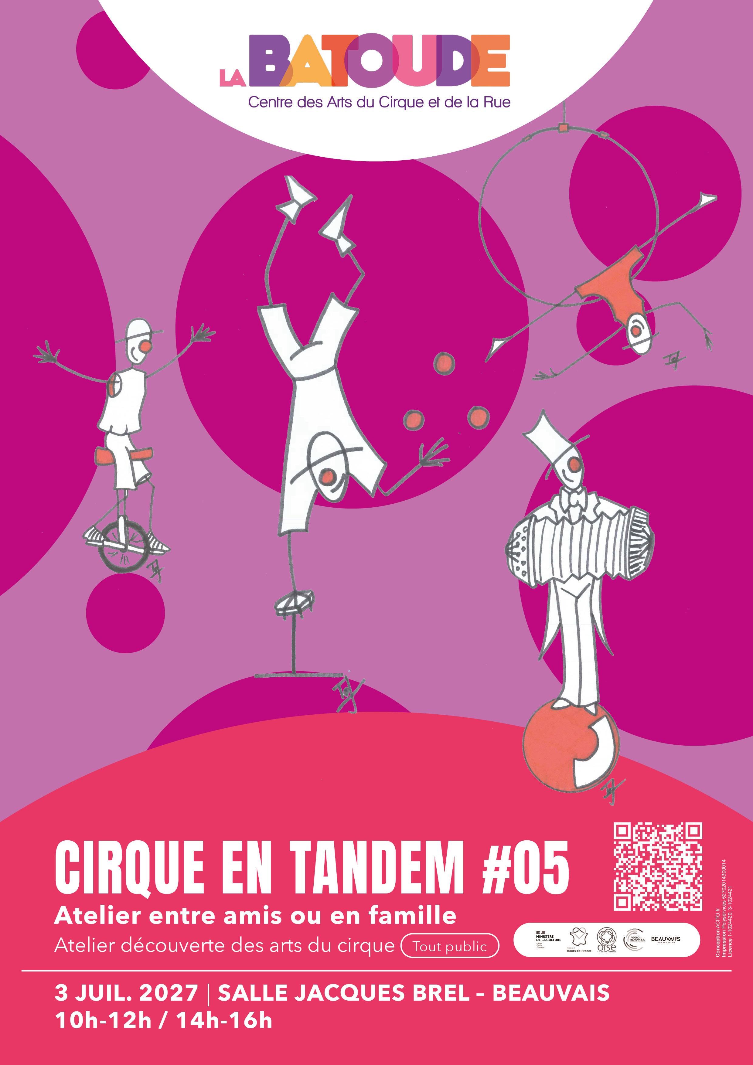 Cirque en Tandem juillet 2027 - La Batoude, centre des arts du cirque et de la rue